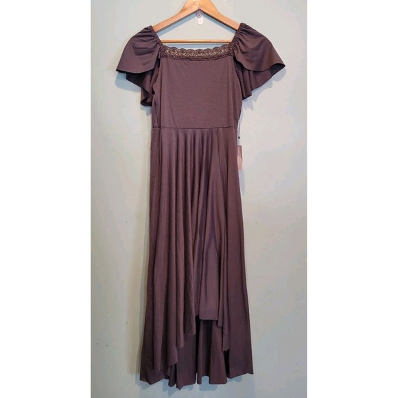 Mia Joy Dresses & Skirts - New Mia Joy Alaya Hi Lo Flutter Sleeve Fairy Grunge Whimsigoth Midi Dress 12/S